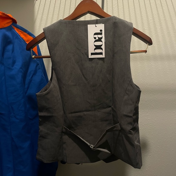 NWT Because of Alice (“BOA”) Boxy Waistcoat 3 Piece Blazer Suit Co-Ord in Grey - Picture 2 of 5